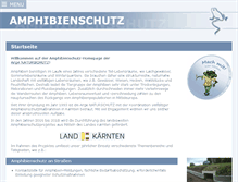 Tablet Screenshot of amphibienschutz.at